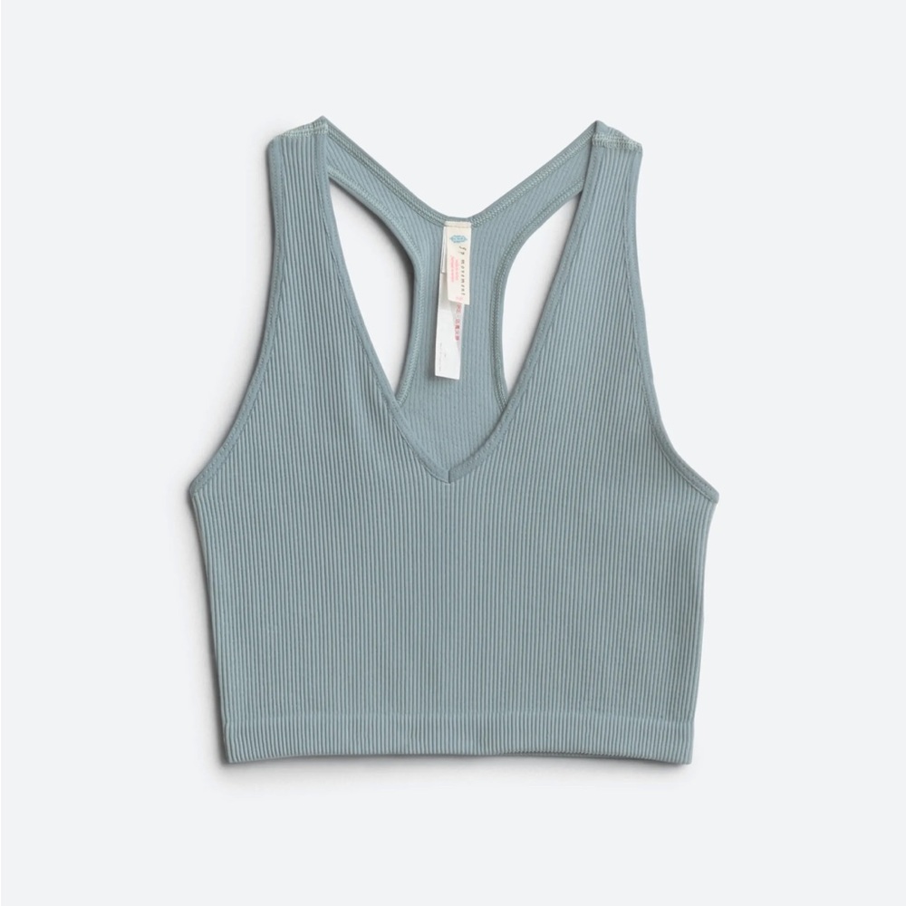 NWOT Free People Ribbed Crop Top Sports Bra